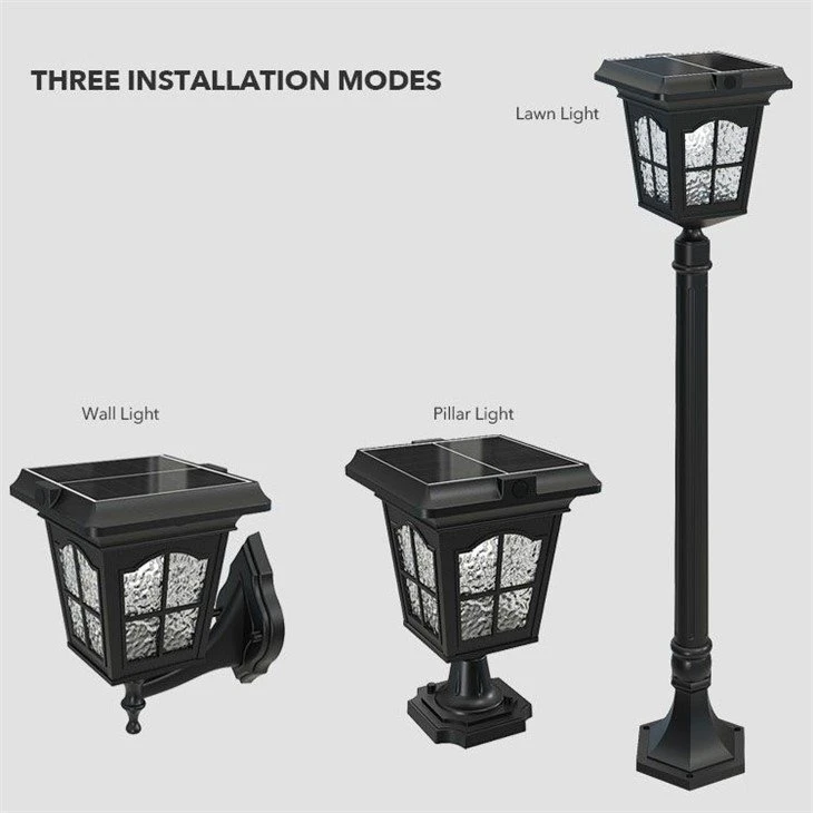 led solar lawn lamp